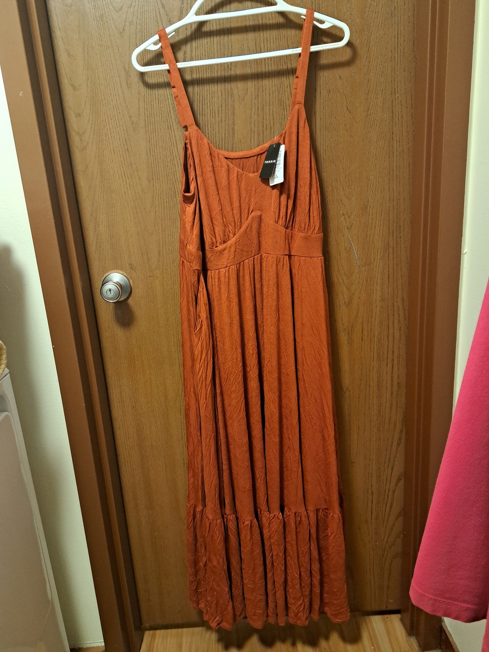 torrid Rust Orange Maxi Dress with Adjustable Straps